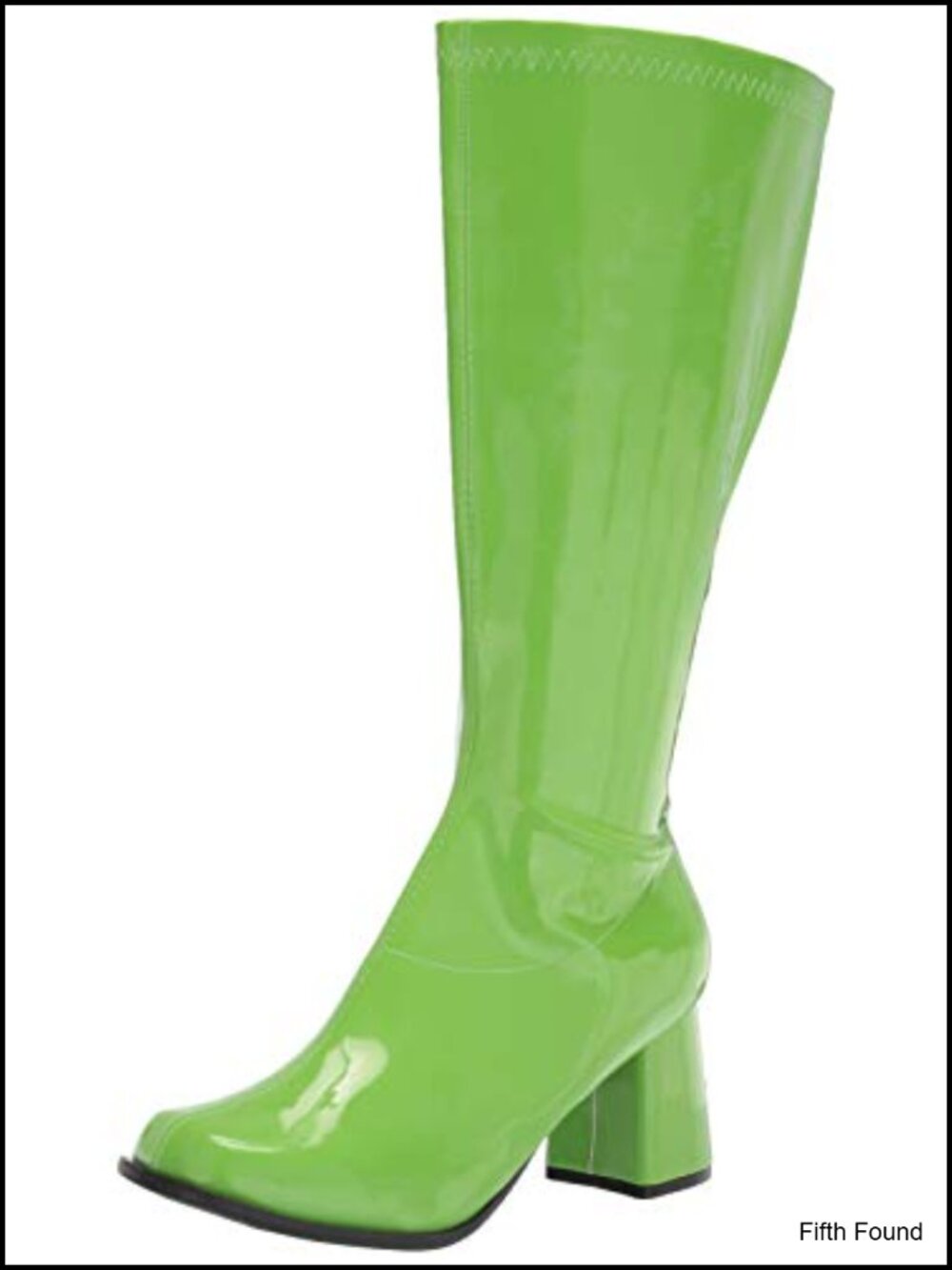 Ellie Shoes Knee High Pull On Boot Stacked Block Heel Inner Zip